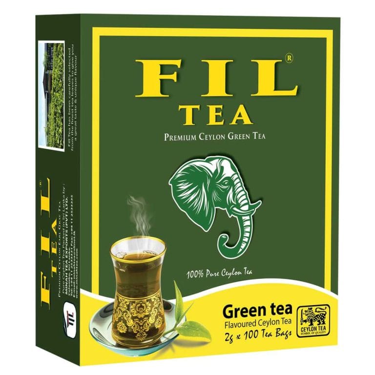 fil tea premium ceylon green tea in 100 tea bag pack